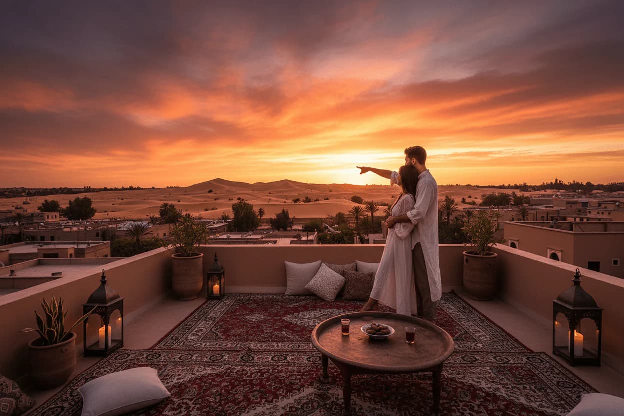 The Golden Escape: 8-Day Private Honeymoon from Marrakech to the Atlantic tour hero image